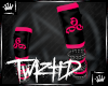 |T| Pink 666 ArmWarmers