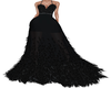 BR Feather Gown Black