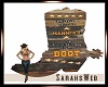 Big 3D Country Boot Sign