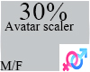C. 30% Avatar Scaler