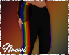 {N} Black Rainbow Pants