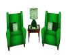 Green chair set