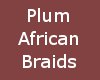*FD*Plum African Braids