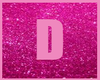 Pink Letter D