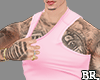 Tank Top +Tatts Pink