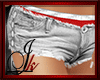 Jk. White Jeans Shorts