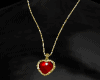 Ruby heart neckless