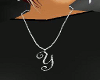 LETTER Y NECKLACE DIAMON
