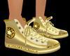Gold WOW Sneakers