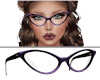 Glasses Purple Black