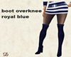 boots overknee royalblue