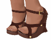Wedge Sandals Brown