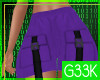 [G] Strap Shorts Purple
