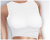 {F} White Crop Top