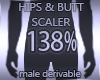 Hips & Butt Scaler 138%