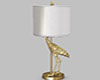 Beach Gold Bird Lamp