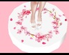 White/Floral Spin Podium