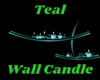 Teal Wall Candles