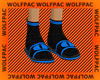 Blue WolfPac Flip Flops