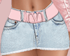 E* Pink Belt Skirt RL