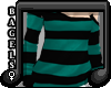 :B) Sweater teal stripe