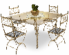 Gold Table w Chairs