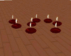 FLOATING RED CANDLES