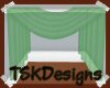 TSK-Green Sheer Drapes