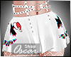 ! XMAS White Spike Skirt