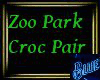 Zoo Park Crocodile Pair