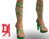 Jade lace heels