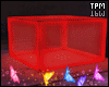 Neon Red Cube