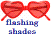 flash heart sunglasses