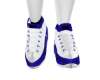 Blue And White Sneakers