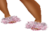 Pink Splatter Fuz Slides