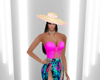 {F} Pink Summer Hat