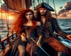 Cutout couple pirate