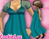 Negligee Gown~Teal~V1