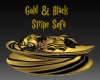 Gold & Black Stripe Sofa