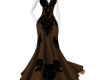 Elegant Brown Black Gown