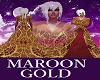 ~MAROON~GOLD~DRESS~