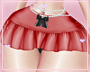 red pearls skirt
