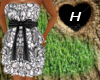 H♥Print with black bow