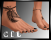 !C! Tattooed bare feet