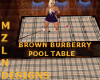 BROWN  POOLTABLE