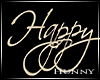 H. Happy Birthday Gold