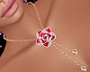 Gold&Red Flowers Neck
