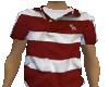 ReD N WhItE StRiPe PoLO