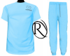 CTCC Blue Scrub Top