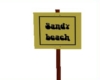 sandy beach sign